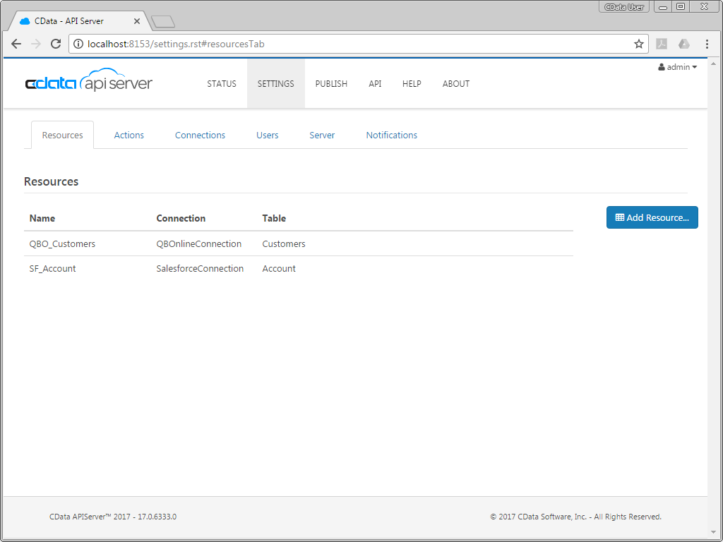 Salesforce Account and QuickBooks Online Customer Endpoints in API Server