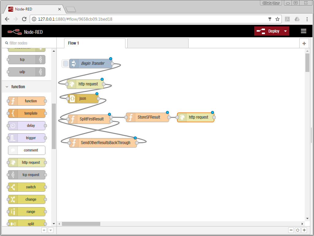 Storing the Salesforce Account Data and Searching QuickBooks Online