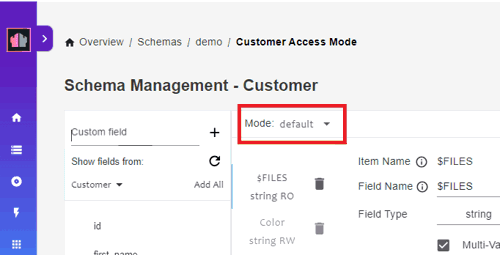 Select the preferred mode to display items