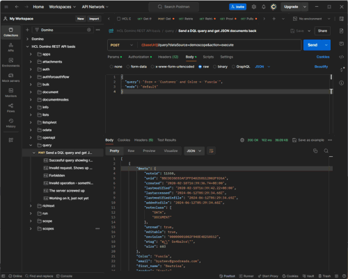 Query with DQL