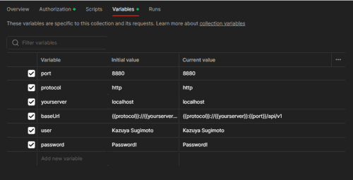 Add user and password